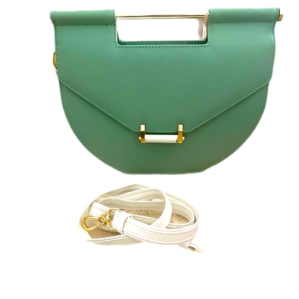 NWT Matmazel design beautiful  green hand bag .